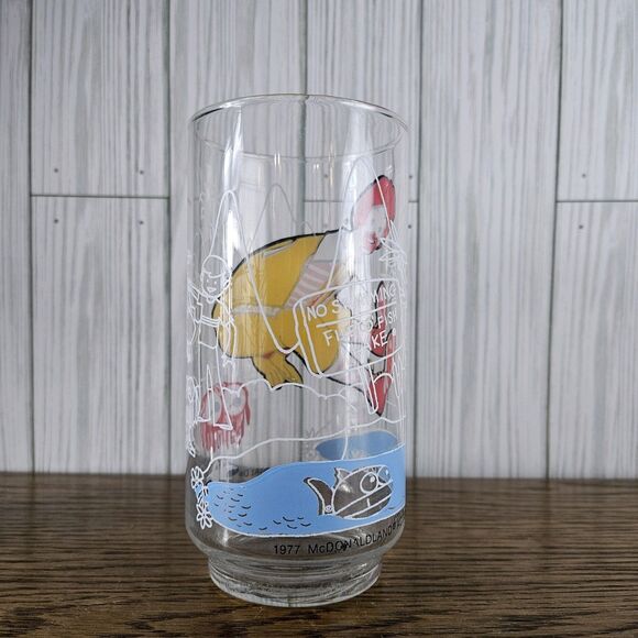 Vintage 1977 McDonalds  "Action Series" - Set Of 4 Collector Glasses Hamburgler+ - Picture 7 of 9